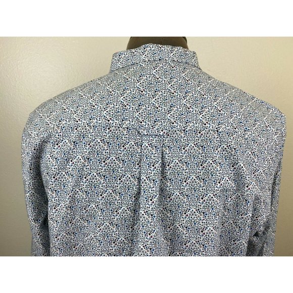 Knowledge Cotton Apparel Men's Shirt Blue Print - Picture 6 of 8